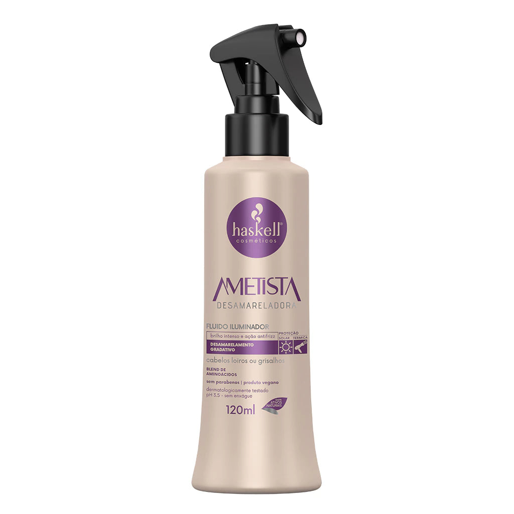 Fluido Iluminador Ametista Desamareladora 120ml